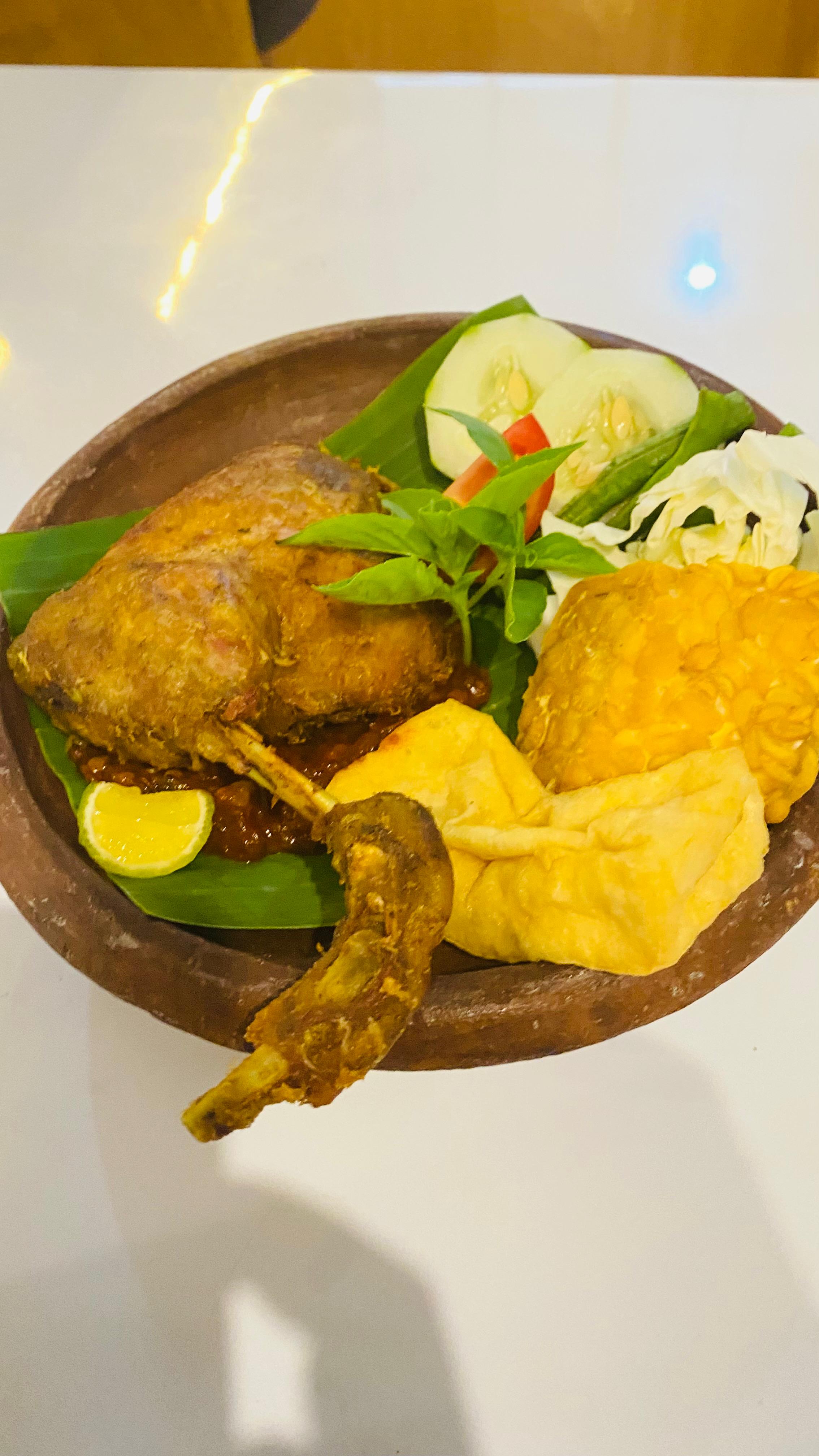 Nasi Penyetan Bebek